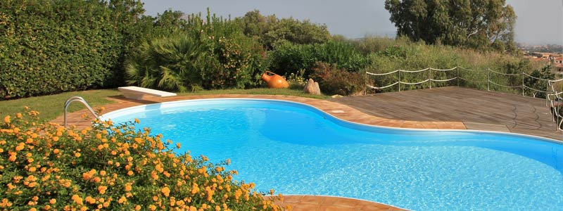 giardino e piscina a Gorizia